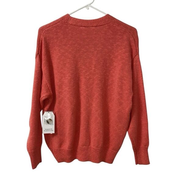 Time and Tru CoralCotton Button Down Cardigan (Size XS) - Picture 4 of 7